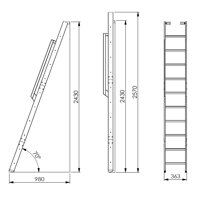 Minka Strong 10 rebríkové schody rozmery