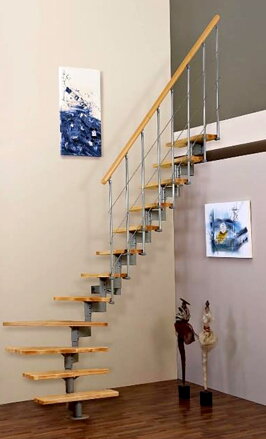 MINKA Style modulové schody - 1/4 lomené