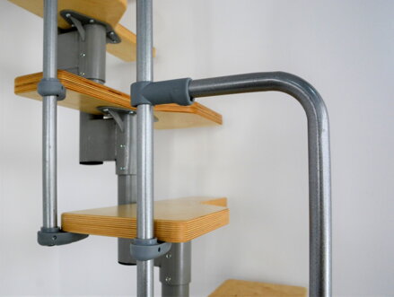 MINKA Twister Silver 13 modulové mlynárske schody - buk