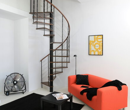 MINKA Venezia Black Walnut 160 točité schodisko