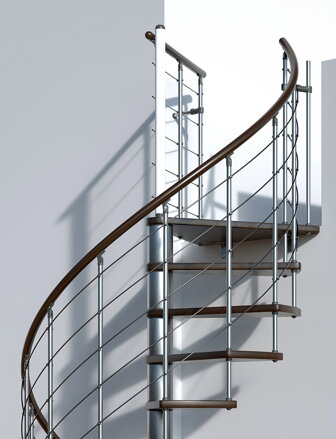 MINKA Venezia Silver Walnut 160 točité schodisko