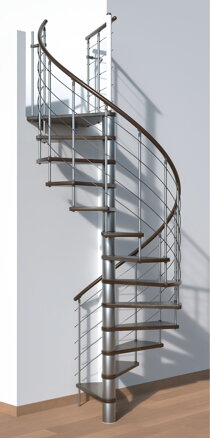 MINKA Venezia Silver Walnut 160 točité schodisko
