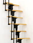 MINKA Twister Black 12 modulové mlynárske schody - breza